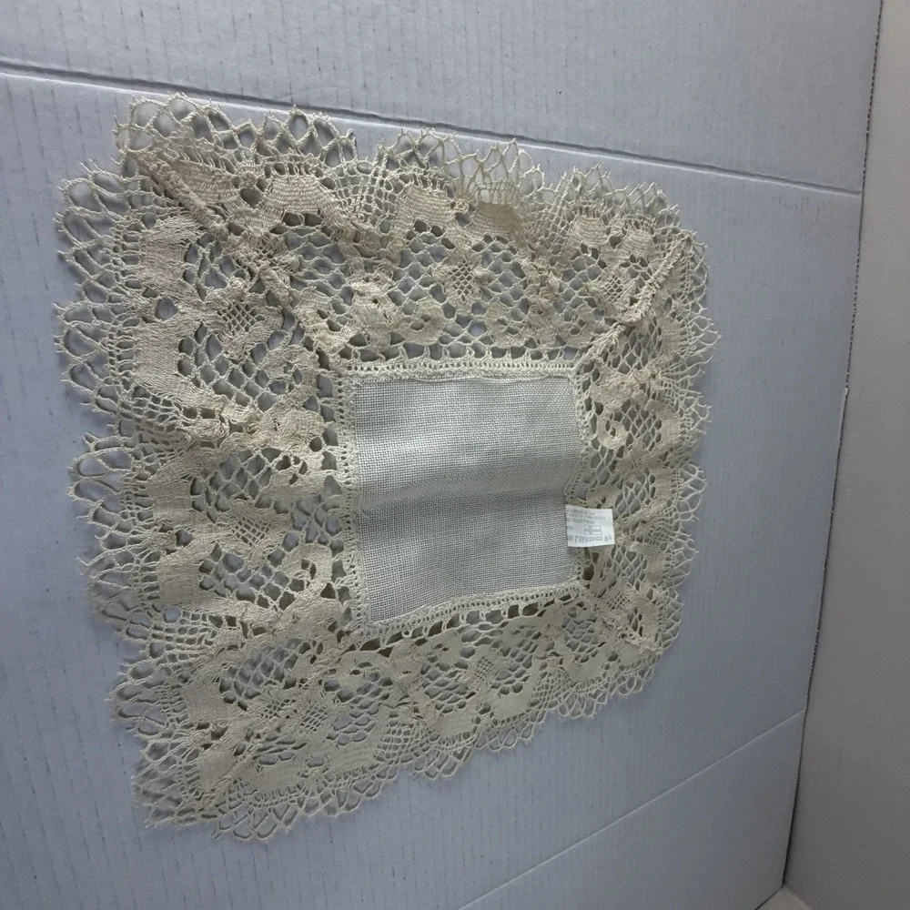 Vintage Doilie Valma Liikkanen Victorian Cream White Lace 1 PC 14